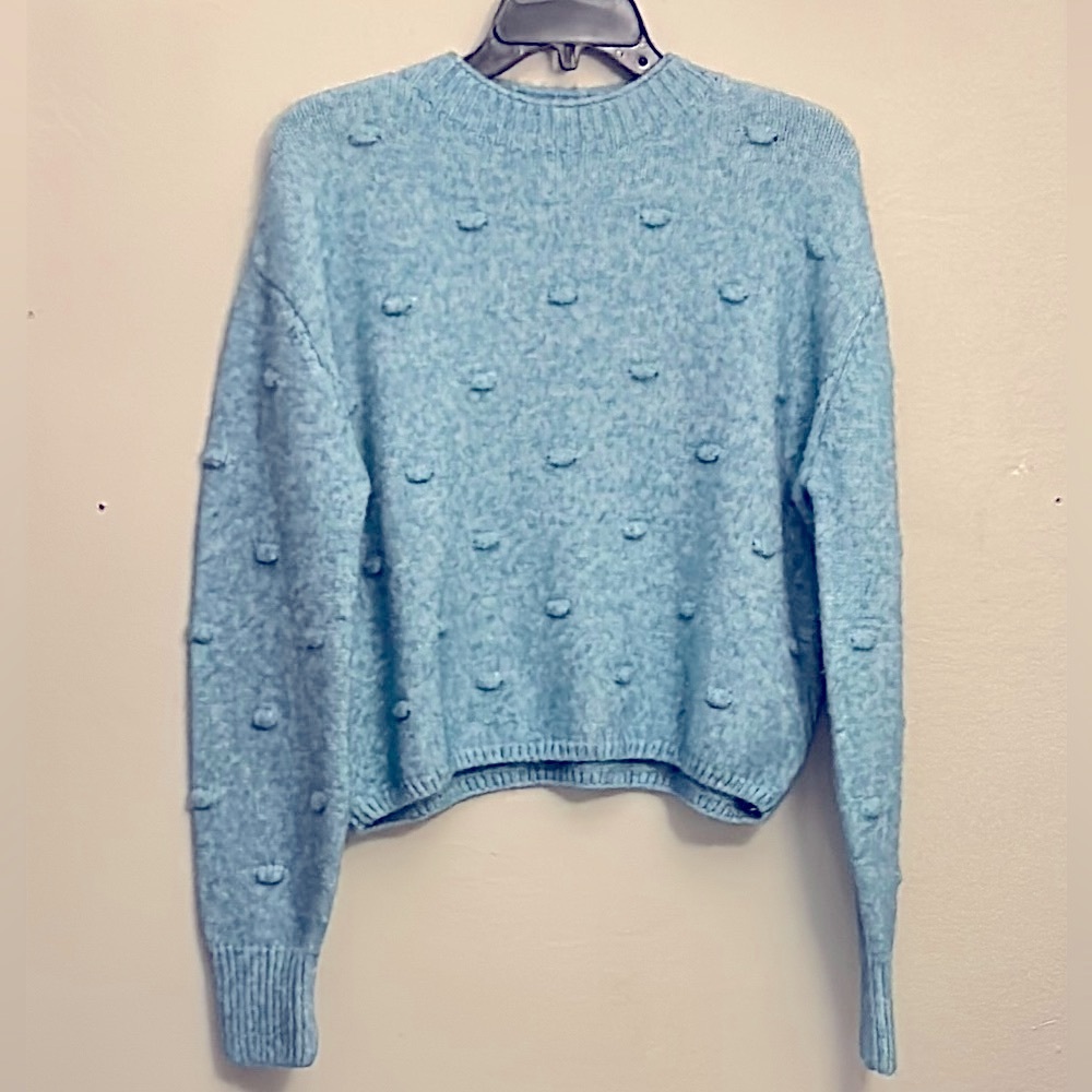 Beautiful Green Popcorn Sweater